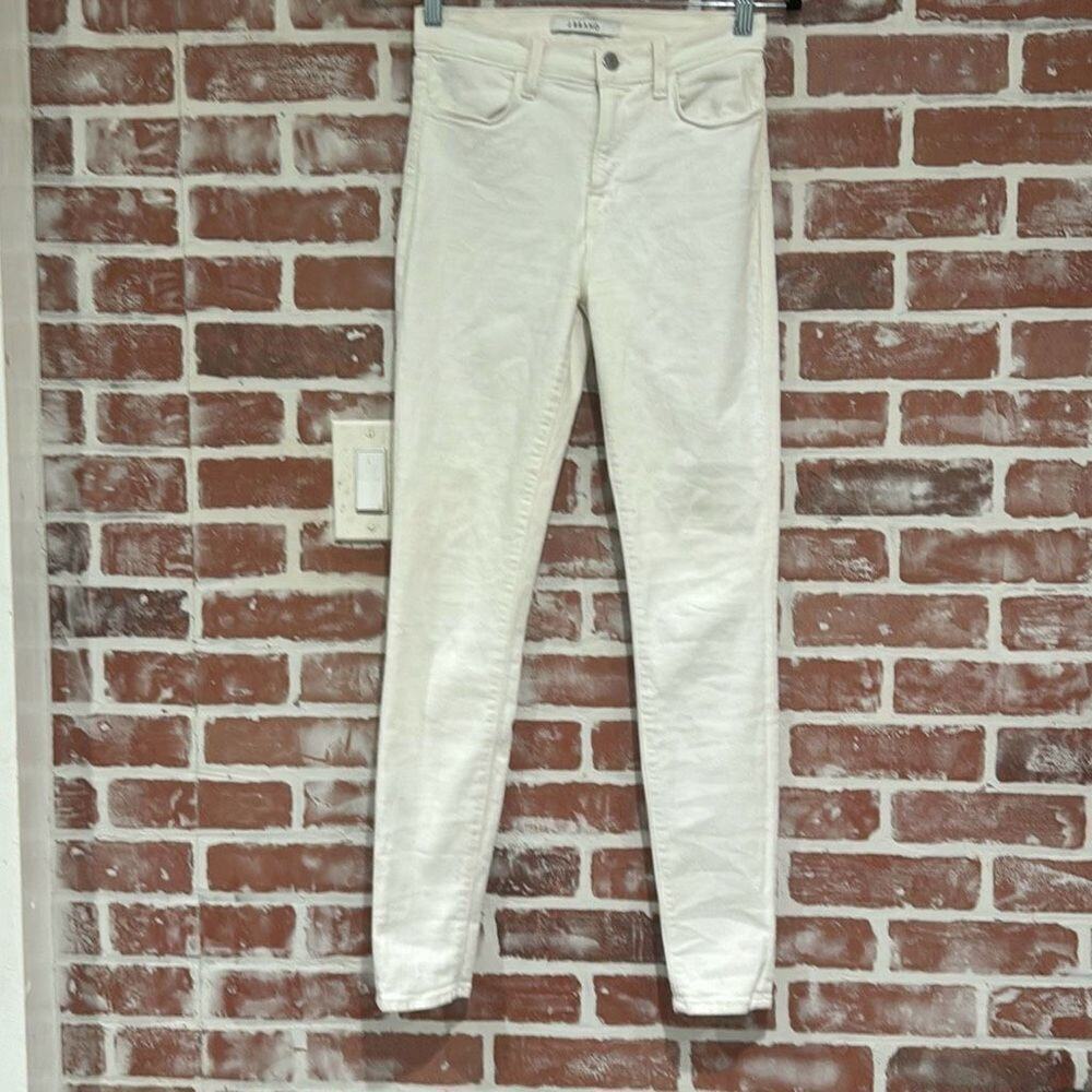 J Brand Women’s White Maria Skinny Jeans Size 0 25 Waist guc